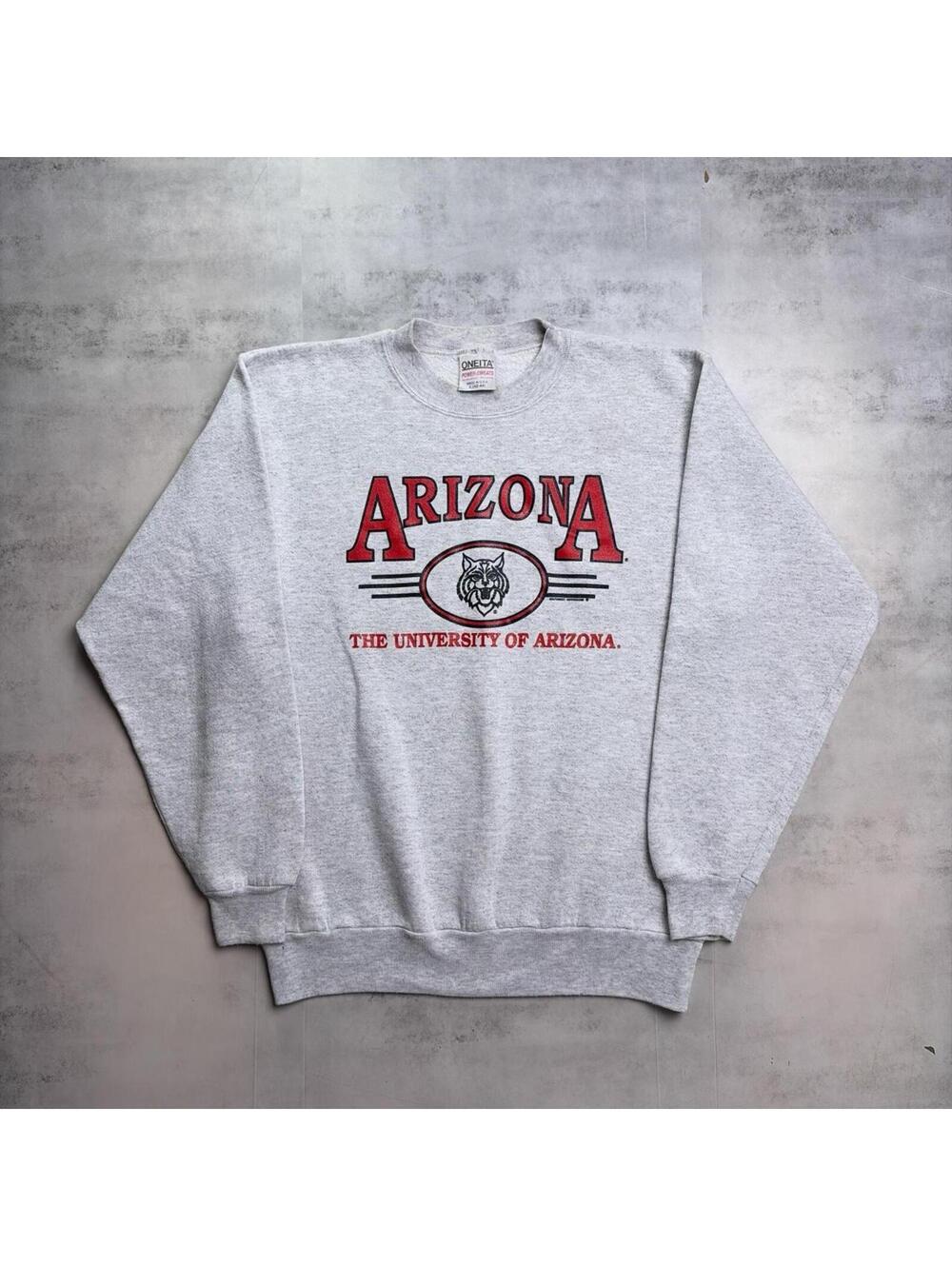 Vintage Grey University Of Arizona Wildcats Crewneck Sweater